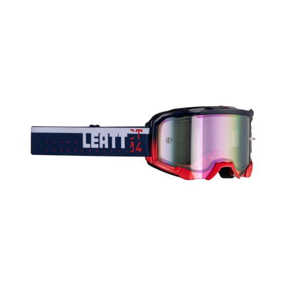 Leatt MX  Velocity 4.5 Iriz  2023 szemüveg,kék-piros, lila tükör lencse