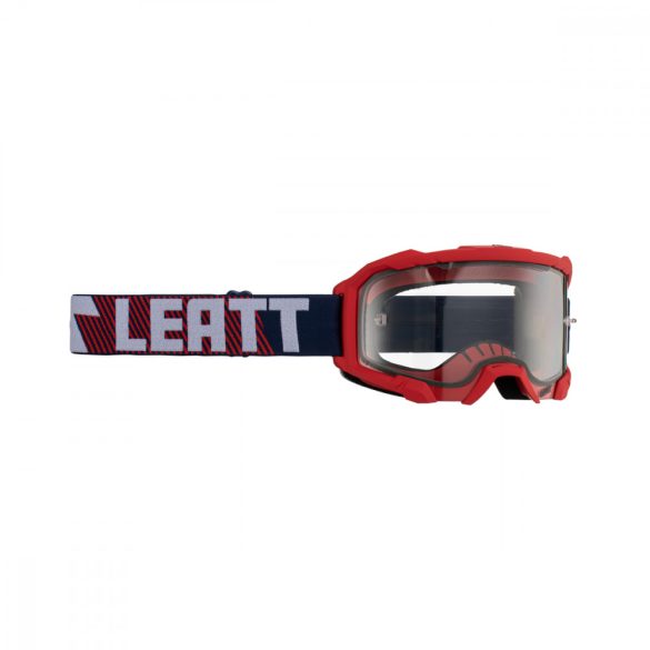 Leatt MX  Velocity 4.5  2023 szemüveg, piros-kék, víztiszta lencse