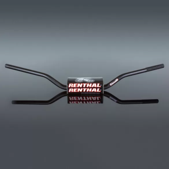 RENTHAL KORMÁNY 1,1/8 COLL (28,6MM) MX FATBAR FEKETE MCGRATH / SHORT PÁRNÁZOTT FEKETE SZÍN SZIVACCAL