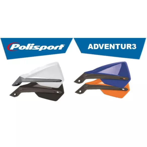 POLISPORT KIÁRUSÍTÁS KÉZVÉDŐ (LISTKI) ADVENTUR3 MODELL UNIVERZÁLIS 22/28MM-ES RÖGZÍTŐ KÉSZLETTEL, NARANCSSÁRGA SZÍNBEN
