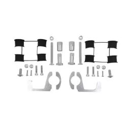   POLISPORT KÉZVÉDŐ RÖGZÍTŐ KÉSZLET (HANDBARY) TRAIL BLAZER MODELL CF MOTO 450MT '24-25' (KALAND ALKATRÉSZEK), SZÜRKE-FEKETE SZÍNBEN