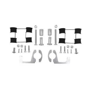 POLISPORT KÉZVÉDŐ RÖGZÍTŐ KÉSZLET (HANDBARY) TRAIL BLAZER MODELL CF MOTO 450MT '24-25' (KALAND ALKATRÉSZEK), SZÜRKE-FEKETE SZÍNBEN