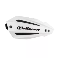   POLISPORT KÉZVÉDŐ (HANDBARY) BULLIT FULL WRAP AROUND MODELL UNIVERZÁLIS 22/28MM-ES RÖGZÍTŐ KÉSZLETTEL, FEHÉR SZÍNBEN