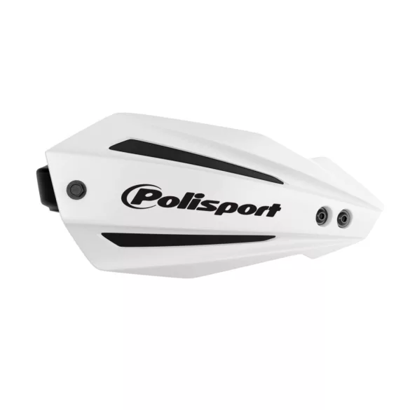 POLISPORT KÉZVÉDŐ (HANDBARY) BULLIT FULL WRAP AROUND MODELL UNIVERZÁLIS 22/28MM-ES RÖGZÍTŐ KÉSZLETTEL, FEHÉR SZÍNBEN