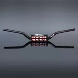   RENTHAL KORMÁNY 1,1/8 COLL (28,6MM) MX FATBAR FEKETE KTM / GAS GAS / HUSQVARNA '21- PÁRNÁZOTT FEKETE SZÍN SZIVACCAL