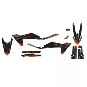 Blackbird matt black matrica szett, KTM 2023-->