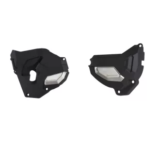   Polisport street generátordokli gyújtásfedél és kuplungfedél védő szett Honda cb 650 f/r '14 - '20, cbr 650 f/r '14 - '19 fekete szín 8486100001+8486200001