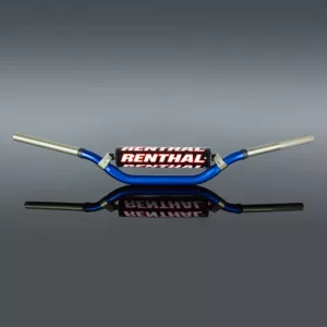RENTHAL KORMÁNY 1,1/8 COLL (28,6MM) MX TWINWALL 918 KÉK CR HIGH/RICKY JOHNSON PÁRNÁZOTT KÉK SZÍN SZIVACCAL