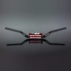   RENTHAL KORMÁNY (36MM) MX FATBAR 36 FEKETE RC/HONDA CRF, KAWASAKI KX/KXF FEKETE SZÍN SZIVACCAL
