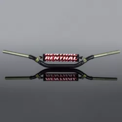   RENTHAL KORMÁNY 1,1/8 COLL (28,6MM) MX TWINWALL 990 FEKETE YAMAHA YZ '07-'23 / YZF '07-'17 PÁRNÁZOTT FEKETE SZÍN SZIVACCAL