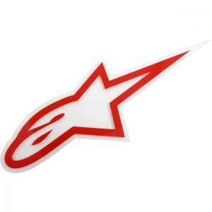 Alpinestars  plexi wall logo ,piros, 100x42,5 cm