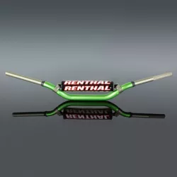   RENTHAL KORMÁNY 1,1/8 COLL (28,6MM) MX TWINWALL 997 ZÖLD CR/CRF 04-13 KX/KXF 06-13 PÁRNÁZOTT ZÖLD SZÍN SZIVACCAL
