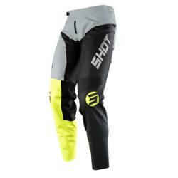   SHOT RACING DEVO STORM CROSS NADRÁG, FEKETE-SZÜRKE-FLUOSÁRGA, 28
