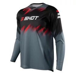   SHOT Racing Moto Devo Kontra cross mez,neon szürke-fekete-piros, L