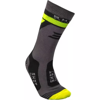 Shot racing race szürke - fluo zokni