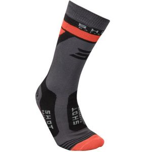 Shot Racing Race grey-orange zokni