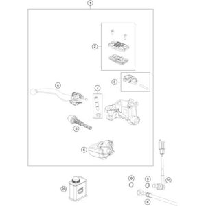 KTM, Husqvarna, GasGas első fékmunkahenger felújító szett - HUSQVARNA FE 350/450/501 '22-24, TE 150/250/300 '22-24, TX 300 '24