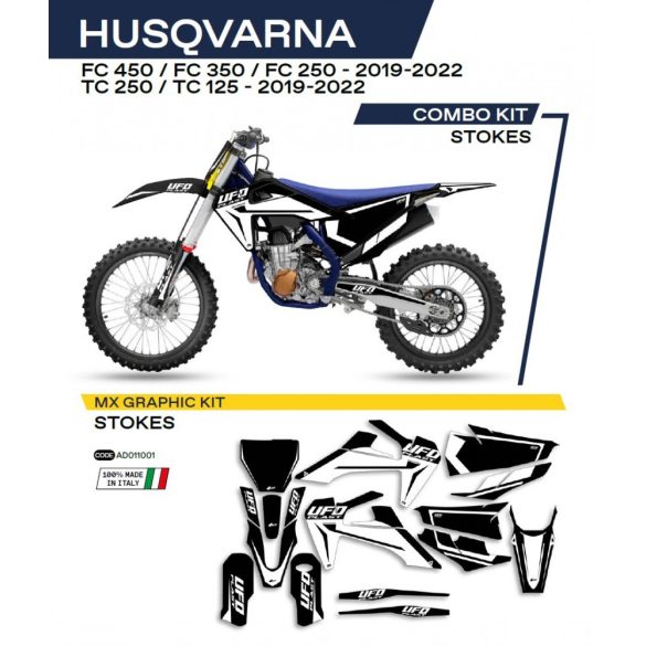 Ufo komplett matrica szett, Husqvarna TC 125/250 '19-'22; FC 250/350/450 '19-'22 2T