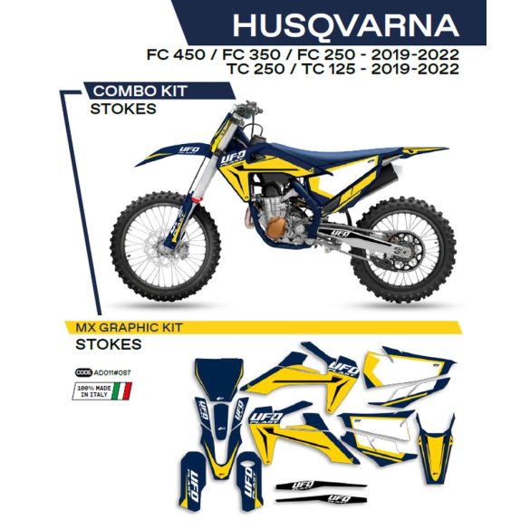 Ufo komplett matrica szett, Husqvarna TC 125/250 '19-'22; FC 250/350/450 '19-'22 2T