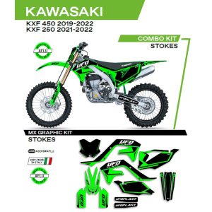 Ufo komplett matrica szett, Kawasaki KXF 250 '21-'22; KXF 450 '19-'22