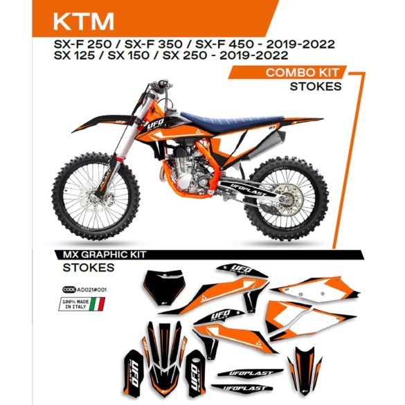 Ufo komplett matrica szett, KTM  SX/SXF 125/150/250/350/450 '19-'22