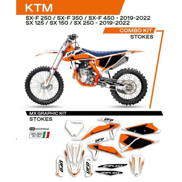 Ufo komplett matrica szett, KTM  SX/SXF 125/150/250/350/450 '19-'22