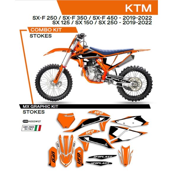 Ufo komplett matrica szett, KTM  SX/SXF 125/150/250/350/450 '19-'22