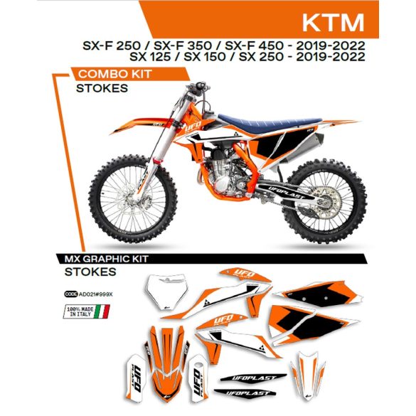 Ufo komplett matrica szett, KTM  SX/SXF 125/150/250/350/450 '19-'22