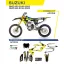 Suzuki UFO komplett matrica szett, RM - Z 250 '19 - '22; RM - Z 450 '18 - '22