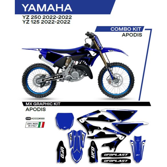 Ufo komplett matrica szett, Yamaha YZ125/250 2022