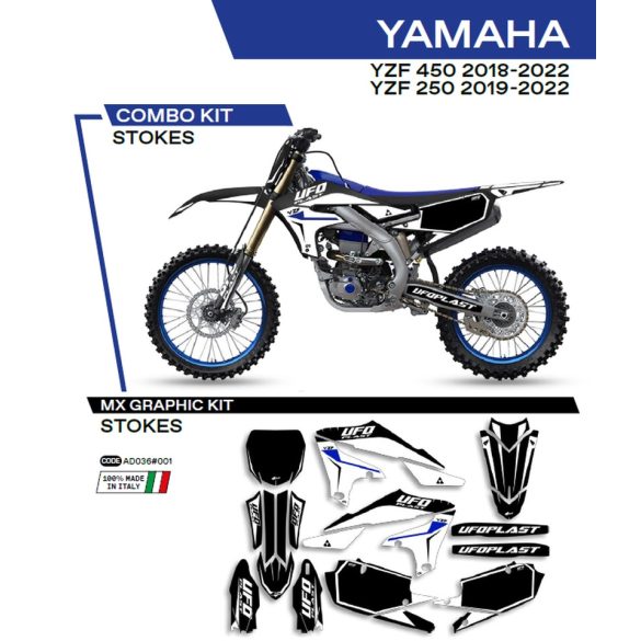 Ufo komplett matrica szett, Yamaha YZ125/250 2022