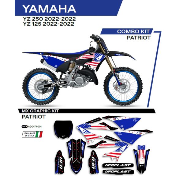 Ufo komplett matrica szett, Yamaha YZ125/250 2022