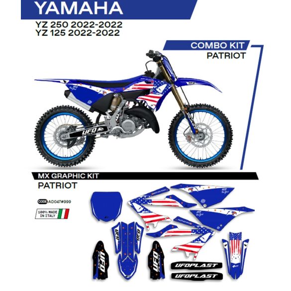 Ufo komplett matrica szett, Yamaha YZ125/250 2022