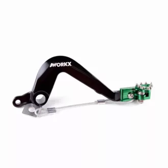 Kawasaki aworkx fékpedál, ,zöld/fekete