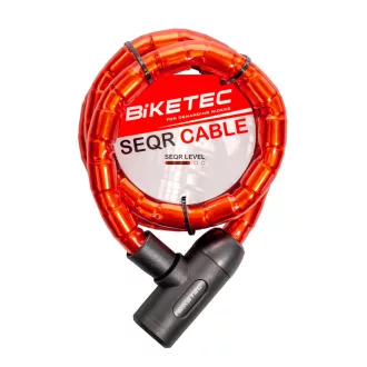   Biketec seqr kábelzár méret: 22MM - es kábel, 1,4M lakattal, 3 kulcs