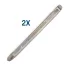 Biketec 2 db - os készlet: egyenes/lapos gumiabroncs - szerelő vasak 300 x 25 x 9 mm 30 cm