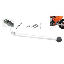   Buzzetti kitámasztó,  KTM EGS/EXC 125/200/250/300/380 '98-'07; EXC 450/520/525 '03-'07 EZÜST (ALUMÍNIUM)