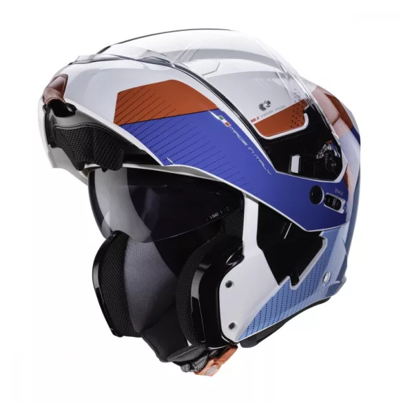 Caberg Horus Scout flip-up-felnyithatós bukósisak,  white/blue/red 