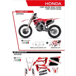  Ufo komplett idomszett+ matrica szett, Honda CRF 250R '22; CRF 450R '21-'22