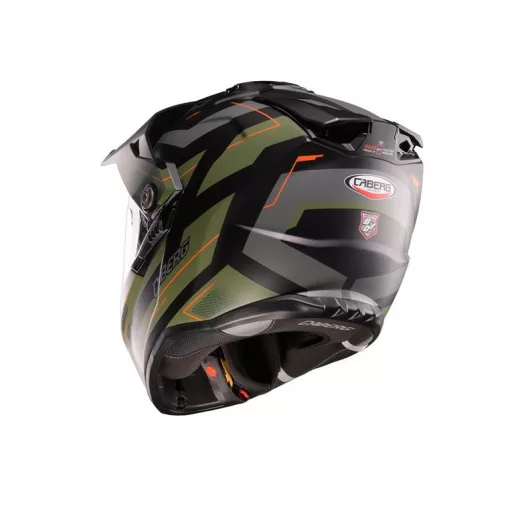 Caberg Tanami Ranger dual adventure bukósisak matt fekete/khaki/narancs M