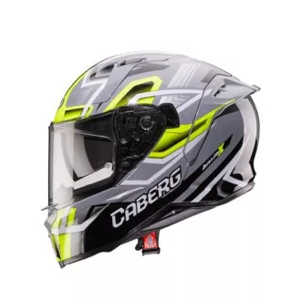   Caberg Avalon X Brama zárt bukósisak napszemüveggel fekete/fluo sárga/szürke L