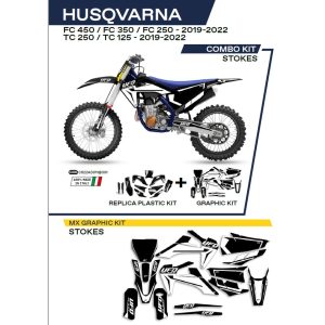 Ufo komplett idomszett+matrica szett, Husqvarna TC 125/250 '19-'22; FC 250/350/450 '19-'22 2T