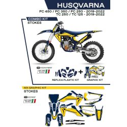   Ufo komplett idomszett+matrica szett, Husqvarna TC 125/250 '19-'22; FC 250/350/450 '19-'22 2T