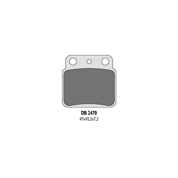 Delta Braking hátsó fékbetét, KAWASAKI KFX 400 03-06, SUZUKI LT 250 87-90, LTZ 400 03-06, LTZ 450 06-12, LT 500 87-95, REAR