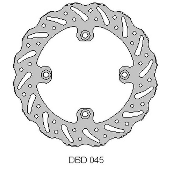 Delta Braking hátsó féktárcsa,  BETA 250 RR '05-12, 525 RR '05-12 - hullámos (260X120.3X4MM) (4X8.5MM) (NG1264)