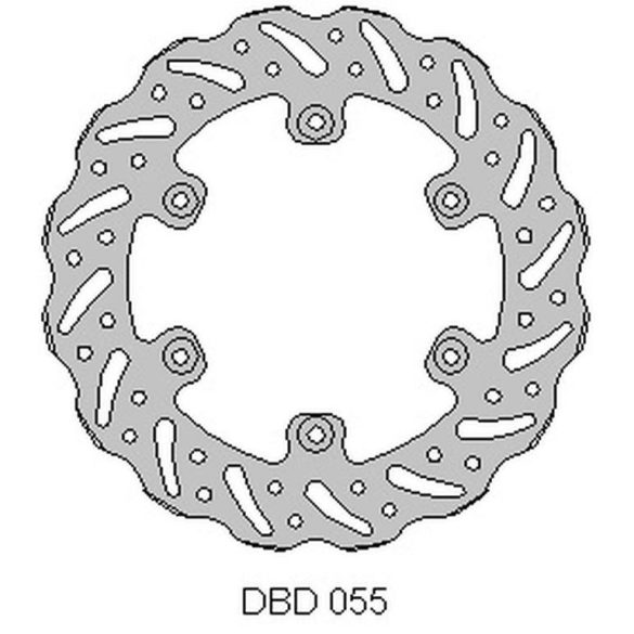 Delta Braking hátsó féktárcsa,  BETA 125/200/250/300/450 '95-21, WAVE (220X108.2X4MM) (6X6.5MM)