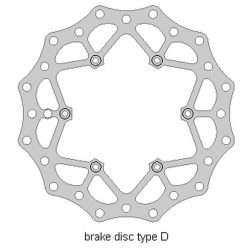   D braking első féktárcsa - BETA 2T/4T '13-21, WAVE (260X126,5X3MM) (6X6,5MM)