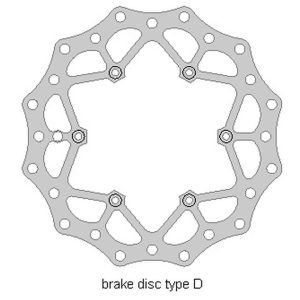 D braking első féktárcsa - BETA 2T/4T '13-21, WAVE (260X126,5X3MM) (6X6,5MM)