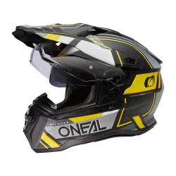   O'NEAL D-SRS Square V.23 bukósisak fekete-szürke-neonsárga, S