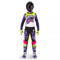   Alpinestars Supertech Dirt Studios LE violet-pink-fluoyellow ruhaszett